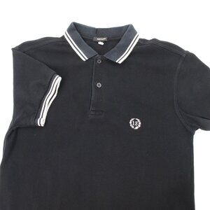R13 shirt Mens XS Made in japan Pique‎ polo short sleeve cotton contrast trim